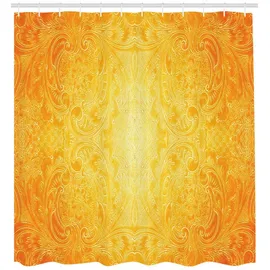 ABAKUHAUS Duschvorhang 175 x 240 cm orange