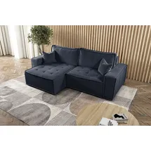 Kaiser L-förmiges Bohoo-Ecksofa mit Schlaffunktion Graphit Links