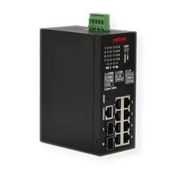 ROLINE Industrial - Switch - Smart - 8 x 10/100/1000 (PoE+)