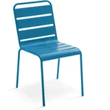 Oviala Gartenstuhl aus Metall, blau Pacific – Palavas