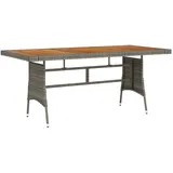 vidaXL Gartentisch 160 x 70 x 72 cm Grau