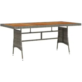 vidaXL Gartentisch 160 x 70 x 72 cm Grau