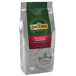 JACOBS BANQUET MEDIUM Espresso Kaffeebohnen, Arabica- und Robustabohnen kräftig, 1,0 kg