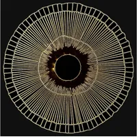 Leonique Leinwandbild »Das Auge«, Abstrakt, (1 St.), Akustikbild mit sehr guten Schallabsorptions-Eigenschaften, goldfarben