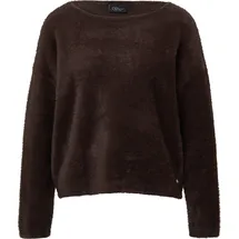 s.Oliver Flauschiger Relaxed-Fit-Pullover mit U-Boot-Ausschnitt Braun 46