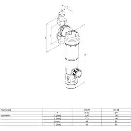 SYR Duo Rückspülfilter DN 25 G1