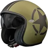 Premier Helmets Vintage Star Jethelm Matt Oliv/Schwarz / M