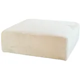 KAWOLA Hocker WIOLO SOFT Cord Farbe: weiß