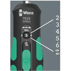 WERA 7515 Kraftform Safe-Torque Speed Drehmomentschrauber 2-6Nm