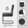 OTTO home Esszimmerstuhl Geranie Freischwinger Polyester schwarz 2er Set