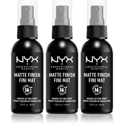 NYX Professional Makeup Makeup Setting Spray Matte Fixationsspray 3x60 ml