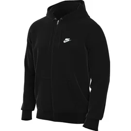 Nike Club Ft Full Zip Jacke, black/black/white S