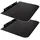 Maclean Brackets MC-738 TV-Regal 35x25 cm Schwarz Glas/Aluminium