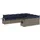 vidaXL Gartensofa-Set 10-tlg. grau Polyrattan