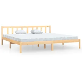 vidaXL Massivholzbett Kiefer 180x200 cm