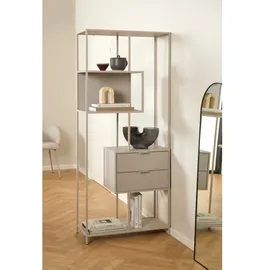 Actona Bücherregal 77 x 35 x 185 cm Grau