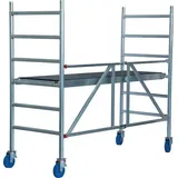 Krause 720009 STABILO Professional Aluminium Gerüst fahrbar Arbeitshöhe (max.): 3m Silber 49.4kg