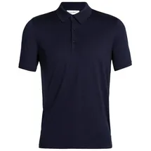 Icebreaker Tech Lite II Merino Short Sleeve Polo Blau S Mann