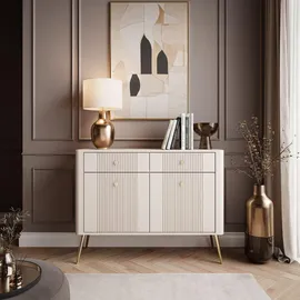 lookway KOMMODE ELYSIA KASCHMIR 2D2S mit Schubladen und Goldenbeine