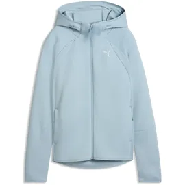 Puma Sweatjacke "EvoStripe Kapuzenjacke Damen", Damen, Gr. M, seafoam blau, Obermaterial: 77% Baumwolle, 23% Polyester. Taschenfutter: 100% Baumwolle. Einsatz: 81% Baumwolle, 19% Polyester, Sweatjacken Sweatjacke