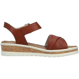 Rieker Keilsandalette Damen Cognac 43