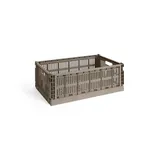 HAY Aufbewahrungsbox Colour Crate L 53 x 34 x 18 cm 1-tlg. Dusty blue