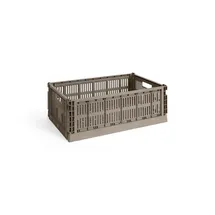 HAY Aufbewahrungsbox Colour Crate L 53 x 34 x 18 cm 1-tlg. Dusty blue