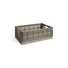 HAY Aufbewahrungsbox Colour Crate L 53 x 34 x 18 cm 1-tlg. Dusty blue
