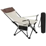 Garten-Relaxliege, Beige, Textil, 83x70x101 cm, Gartenmöbel, Gartenliegen