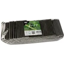 Papstar Cocktail Trinkhalme, Papier Ø 7 mm · 10 cm schwarz