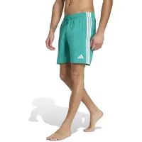 adidas 3-Streifen Badeshorts Equipment Green/White M
