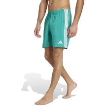 adidas 3-Streifen Badeshorts Equipment Green/White M