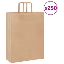vidaXL Papiertragetaschen Braun 32 x 12 x 42 cm