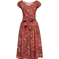 Queen Kerosin Sommerkleid Hawaii rot 40