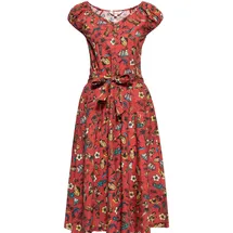 Queen Kerosin Sommerkleid Hawaii rot 40