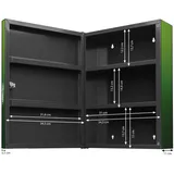 Banjado XXL Medizinschrank Abschliessbar 35x46x15cm Arzneischrank Anthrazit Aus Metall Mit Motiv Pusteblume