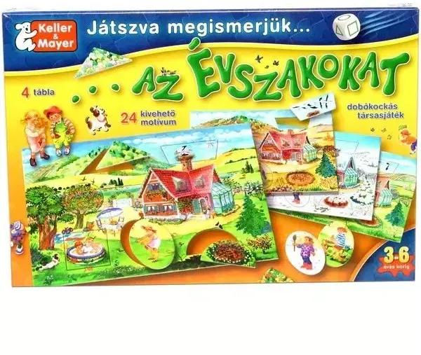 Durch Spiel lernen wir die Jahreszeiten - ein pädagogisches Spiel auf Ungarisch.