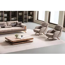 JVmoebel Loungesessel 86 x 82 x 85 cm Braun