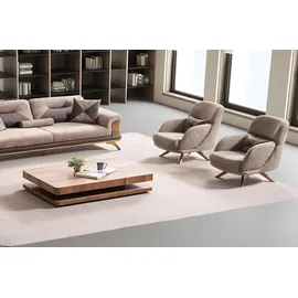 JVmoebel Loungesessel 86 x 82 x 85 cm Braun