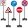 Jamara Traffic-Set-Grand B Kinder Verkehrsschilder: Spielset