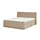 Sofa.de Boxspringbett mit Bettkasten Earl ¦ beige ¦ Maße (cm): B: 200 H: 110