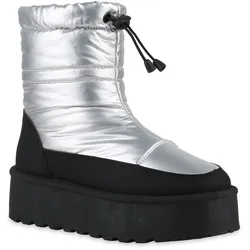 Damen Winter Boots in Silber