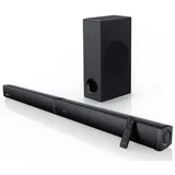 MEREDO 180W 2.1 Soundbar 2-in-1 Abnehmbare Soundbar für tv geräte mit 5,25'' Subwoofer unterstützt ARC/BT 5.0/Optisch/AUX, 5 EQ (Höhen & Bässe) 3D-Surround-Sound für Heimkino-94cm