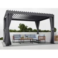 Konifera Pavillon »Palma«, Pergola, mit Lamellendach, grau