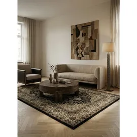 KADIMA DESIGN Teppich Kurzflor GEISLER in Schwarz, Orientalisch aus Polypropylen, 300 x 400 cm – Böden, Teppiche