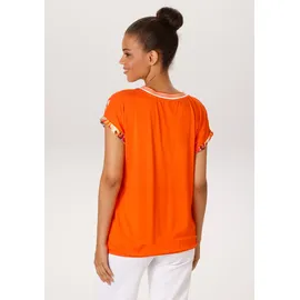Aniston CASUAL Shirtbluse mit Leopard, tropischen Vögeln, Blüten und Blättern Bunt 40