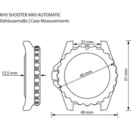 KHS Shooter MKII Automatik Natoband 40 mm SH2AF.NB