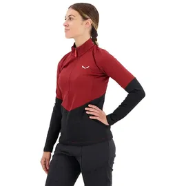 Salewa Puez Polarlite Fleece Mit Halbem Reißverschluss - Rot - XL