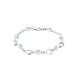 Elli Federn Kristalle 925 Silber Armbänder & Armreife Damen