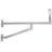 PremiumX 100cm Wandhalter Aluminium zwei Wandplatten SAT Wand-Halterung